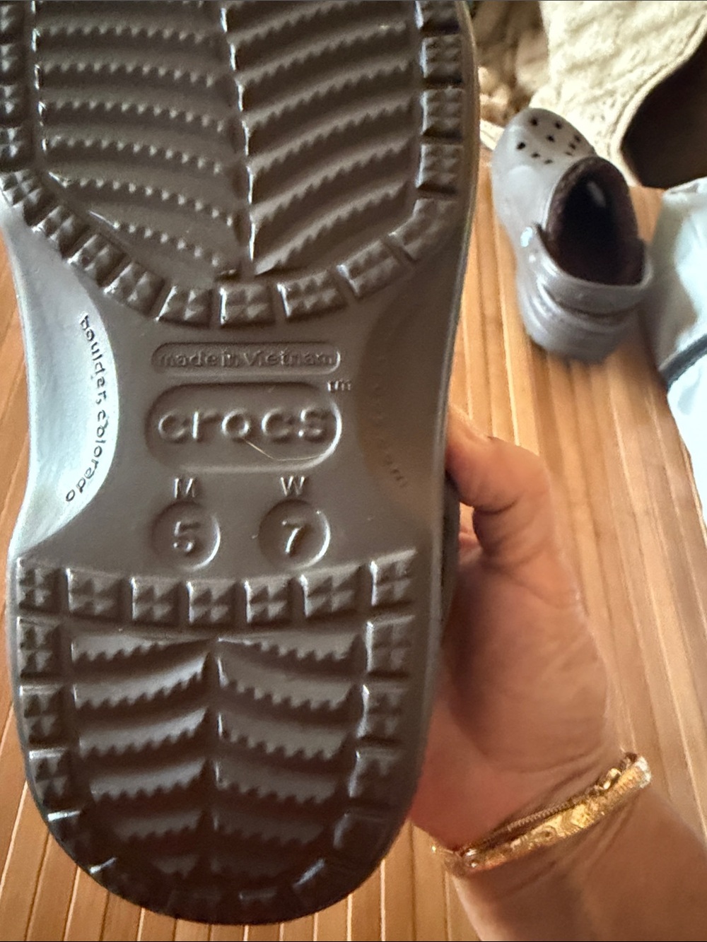 CROCS Classic Lined Clog in Brown - Picture 5 of 5